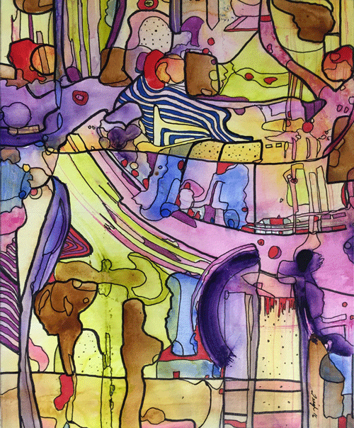 Painting by Deborah Leigh