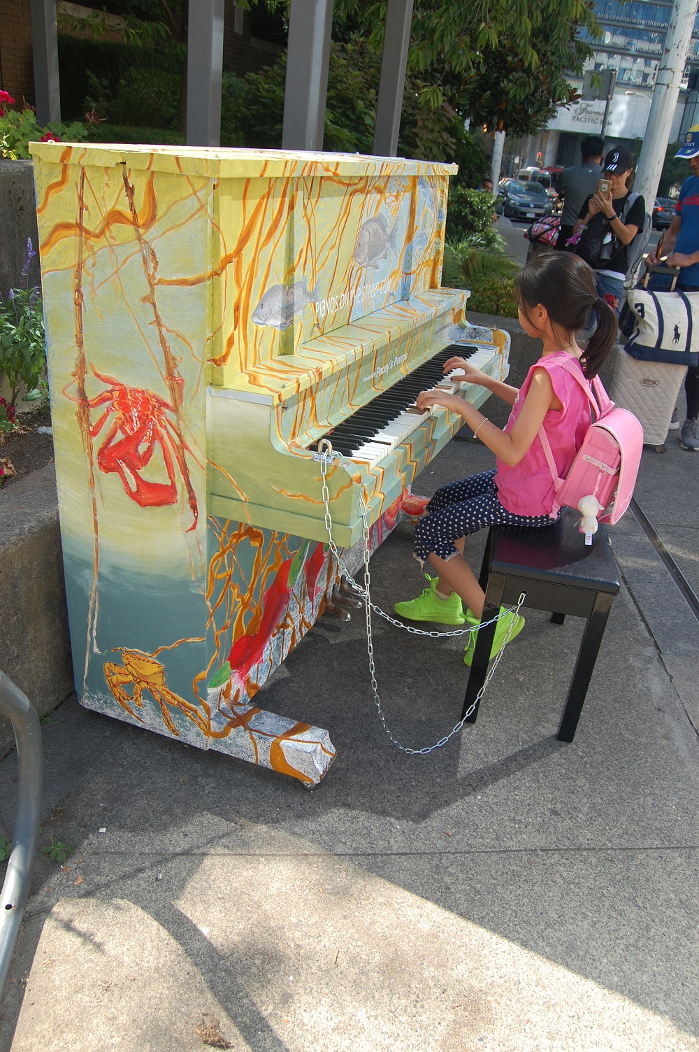 Piano painted by Rose Williams